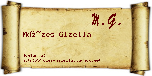 Mózes Gizella névjegykártya